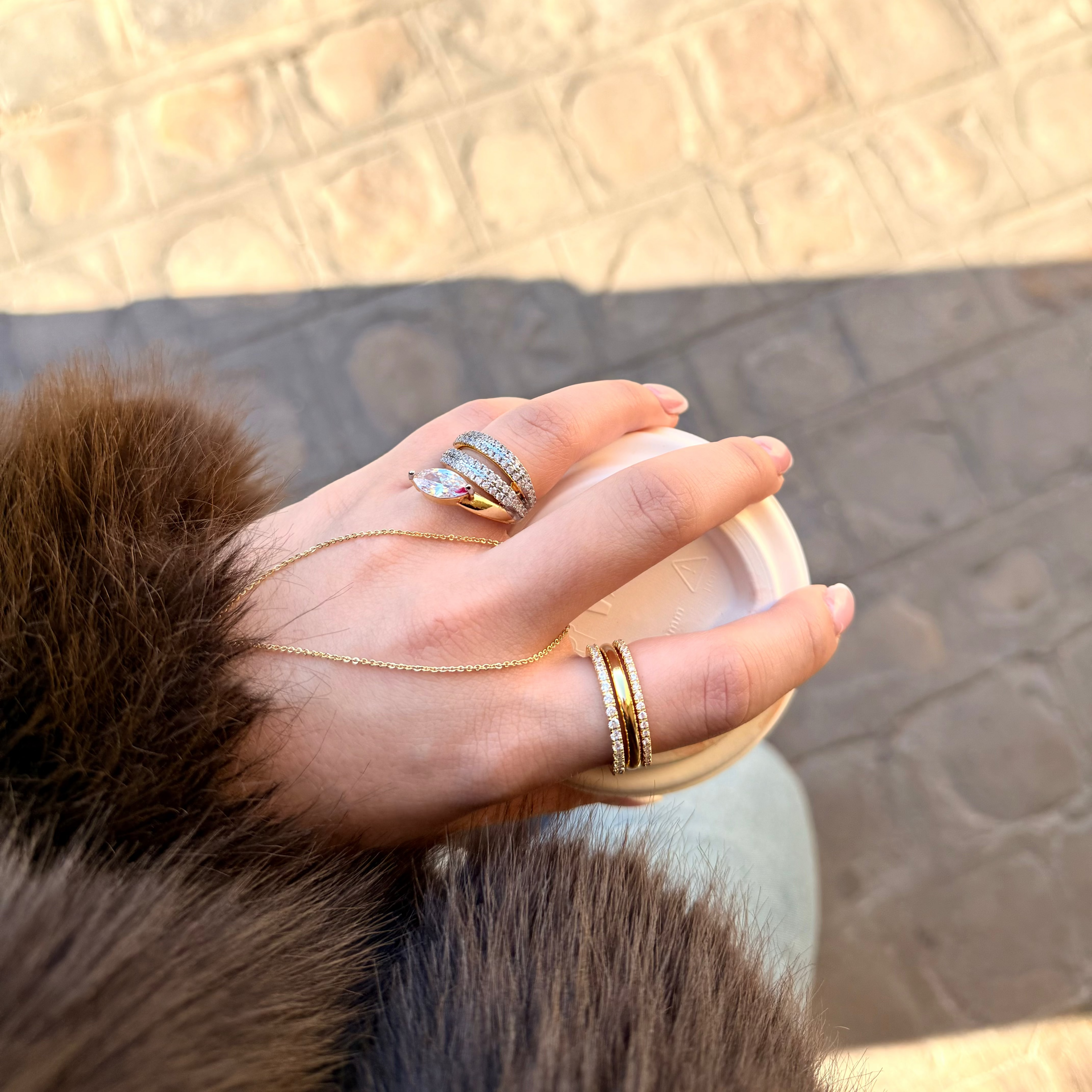 Latizya Ayarlanabilir Yüzük